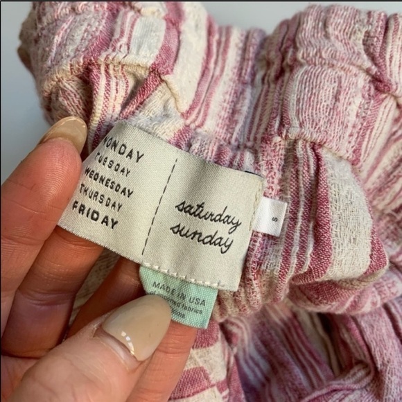 Anthropologie Saturday Sunday aita striped pant s - Picture 4 of 6